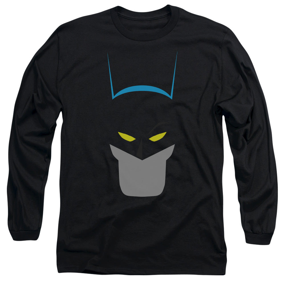 Batman Simplified Mens Long Sleeve Shirt Black Officially Licensed