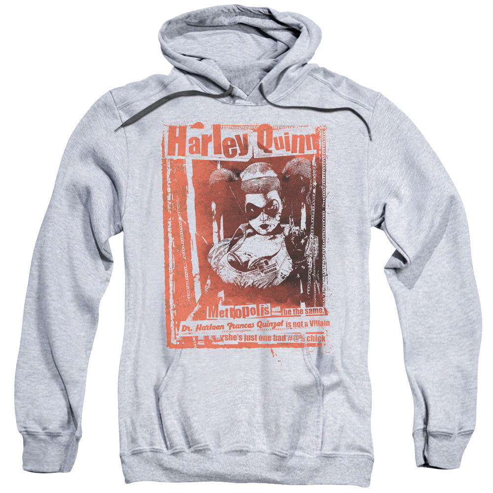 Batman Dr Quinn Mens Hoodie Athletic Heather Officially Licensed
