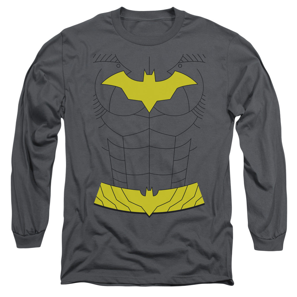 Batman New Batgirl Uniform Mens Long Sleeve Shirt Charcoal Officially Licensed