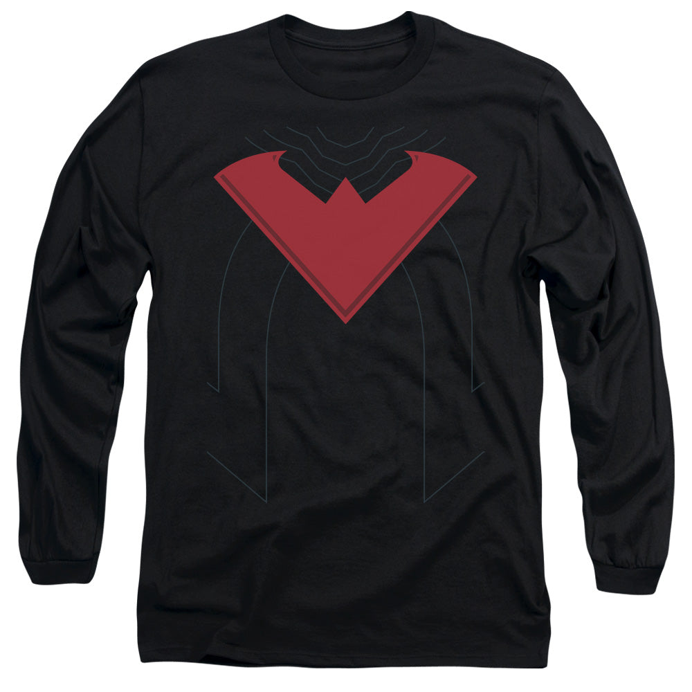 Batman Nightwing 52 Costume Mens Long Sleeve Shirt Black Officially Licensed