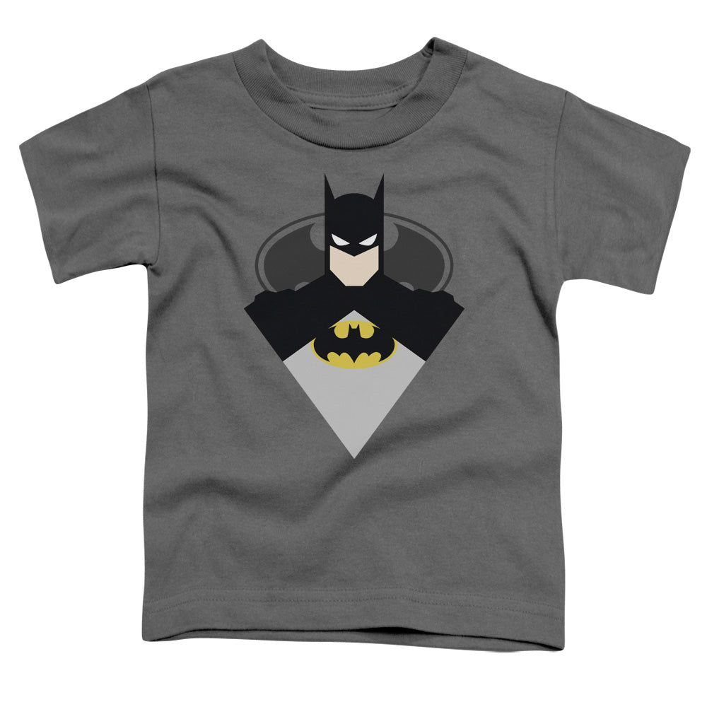 Batman Simple Bat Toddler Kids Youth T Shirt Charcoal Officially Licensed