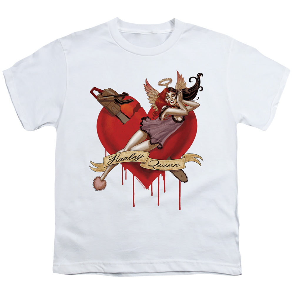 Batman Perfect Angel Kids Youth T Shirt White Officially Licensed