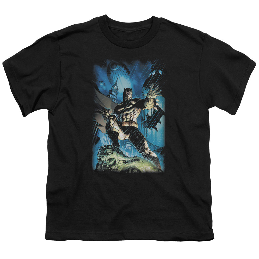 Batman Stormy Dark Knight Kids Youth T Shirt Black Officially Licensed