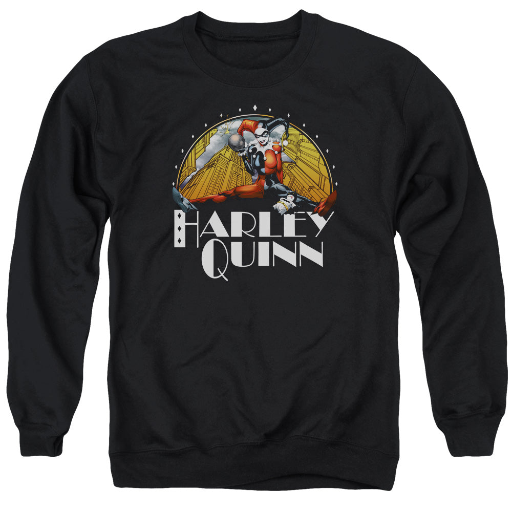 Batman Play Date Mens Crewneck Sweatshirt Black