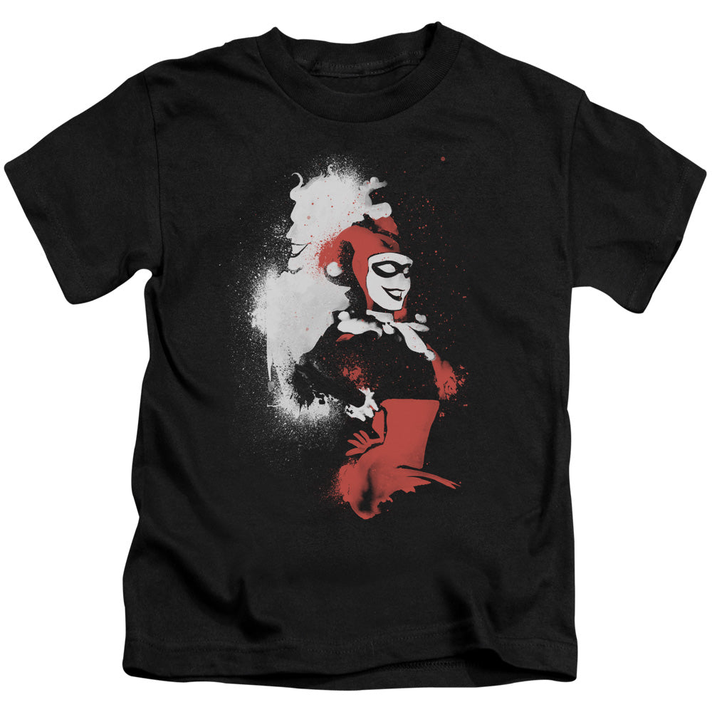 Batman Splatered Couple Juvenile Kids Youth T Shirt Black Officially Licensed