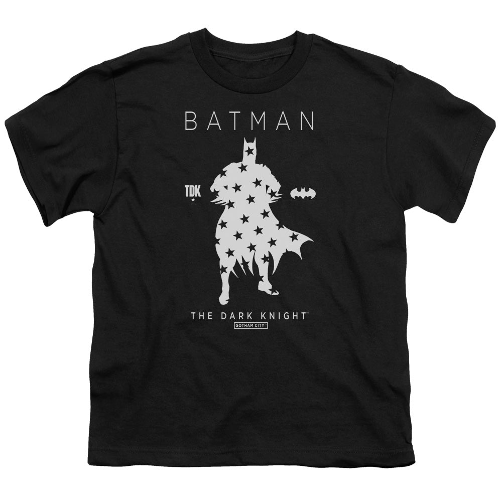 Batman Star Silhouete Kids Youth T Shirt Black Officially Licensed
