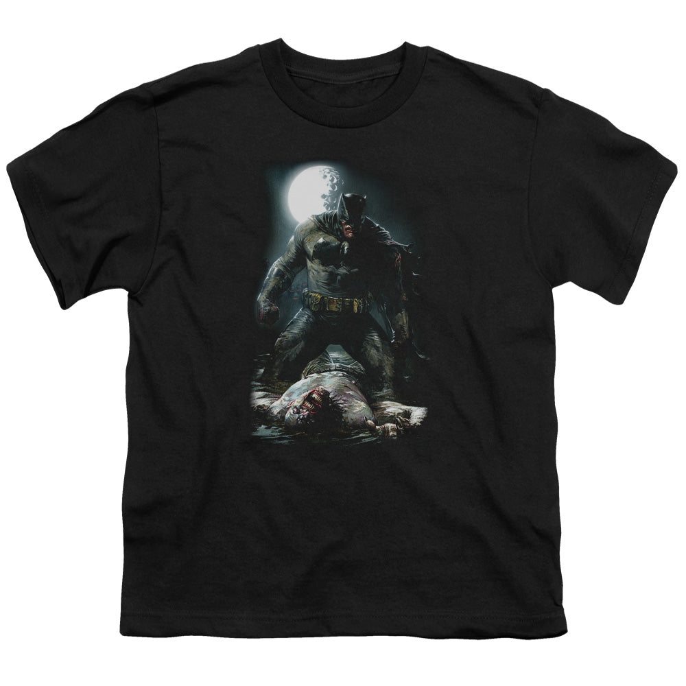 Batman Mudhole Kids Youth T Shirt Black Officially Licensed