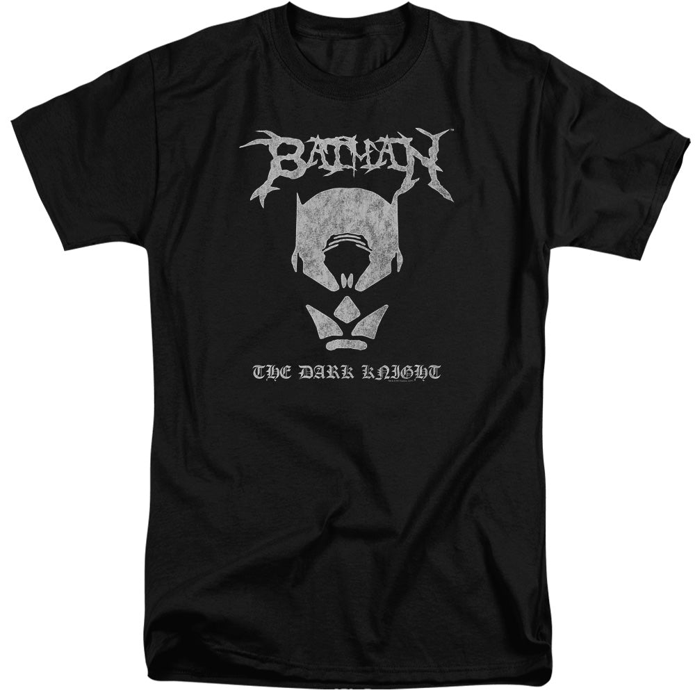 Batman Black Metal Batman Mens Tall T Shirt Black Officially Licensed
