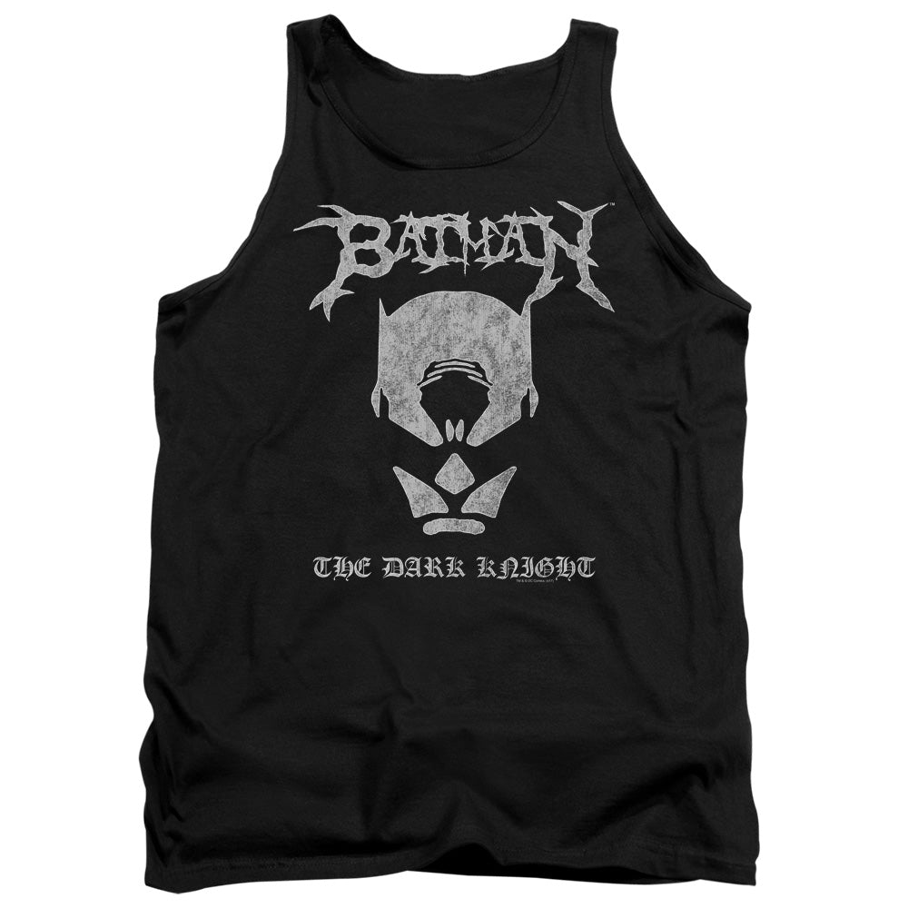 Batman Black Metal Batman Mens Tank Top Shirt Black Officially Licensed