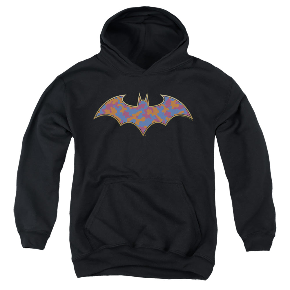 Batman Gold Camo Kids Youth Hoodie Black Officially Licensed