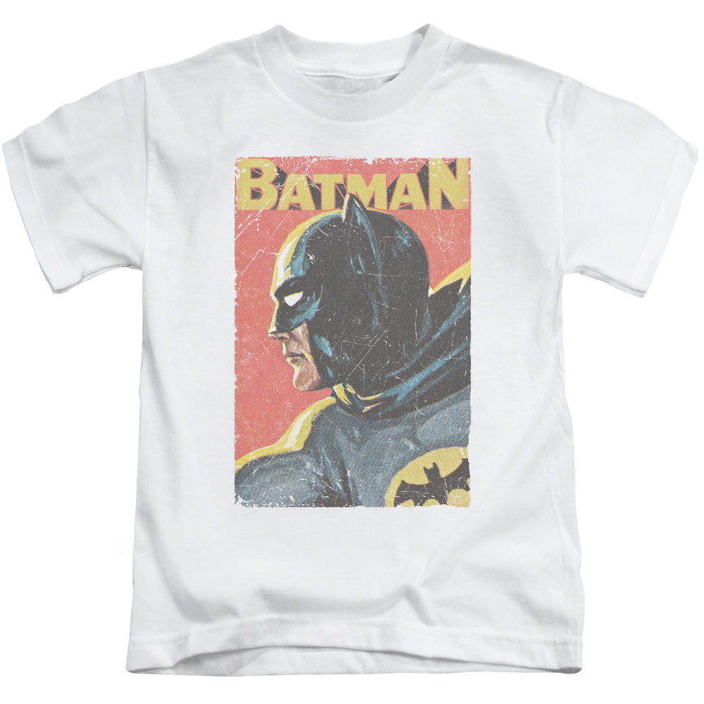 Batman Classic Tv Vintman Juvenile Kids Youth T Shirt White Officially Licensed