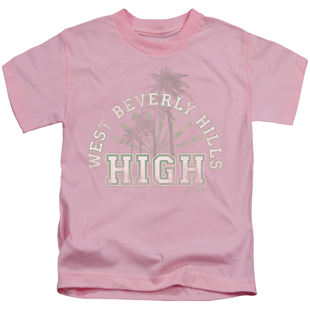 90210 West Beverly Hills High Juvenile Kids Youth T Shirt Pink Officially Licensed