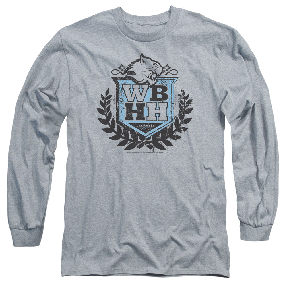 90210 Wbhh Mens Long Sleeve Shirt Athletic Heather Officially Licensed