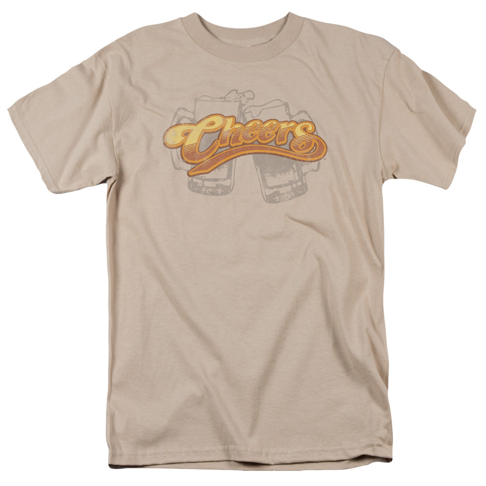 Cheers Beer Mugs Mens T Shirt Sand Officially Licensed