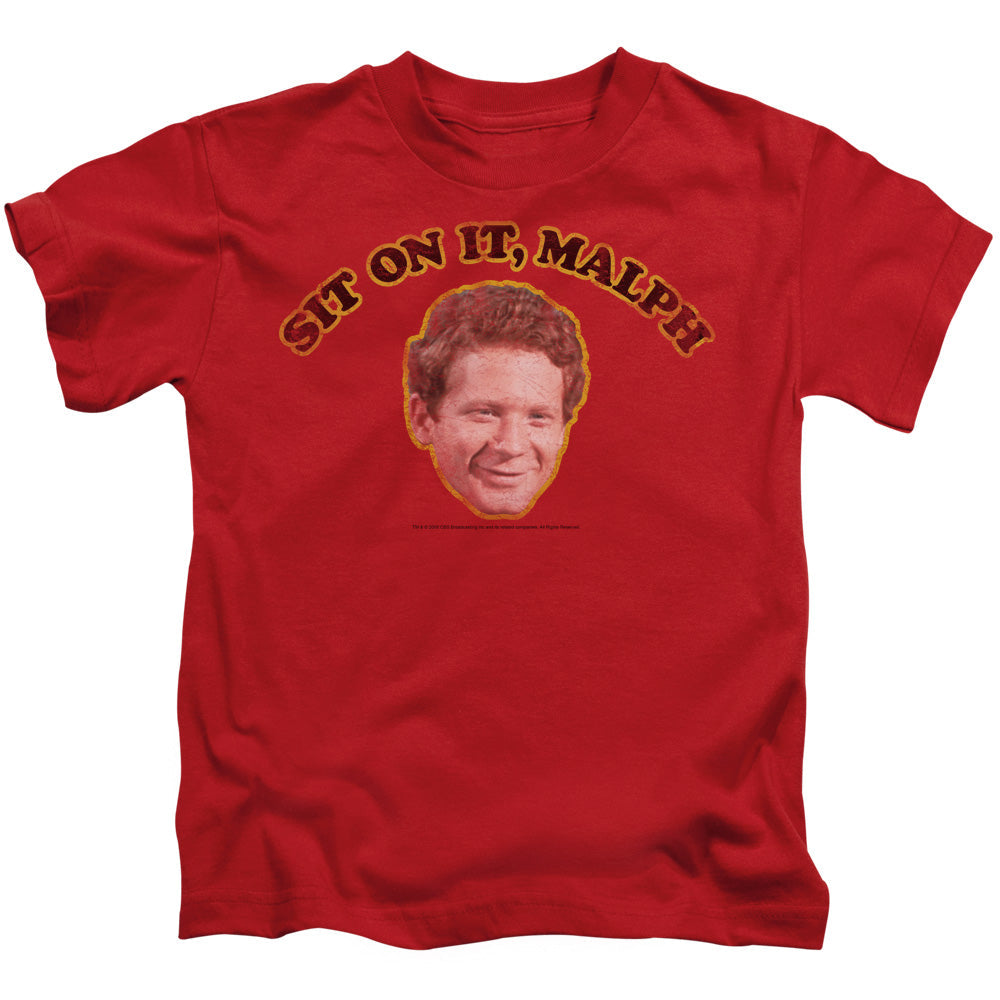 Happy Days Sit on It Malph Juvenile Kids Youth T Shirt Red Officially Licensed