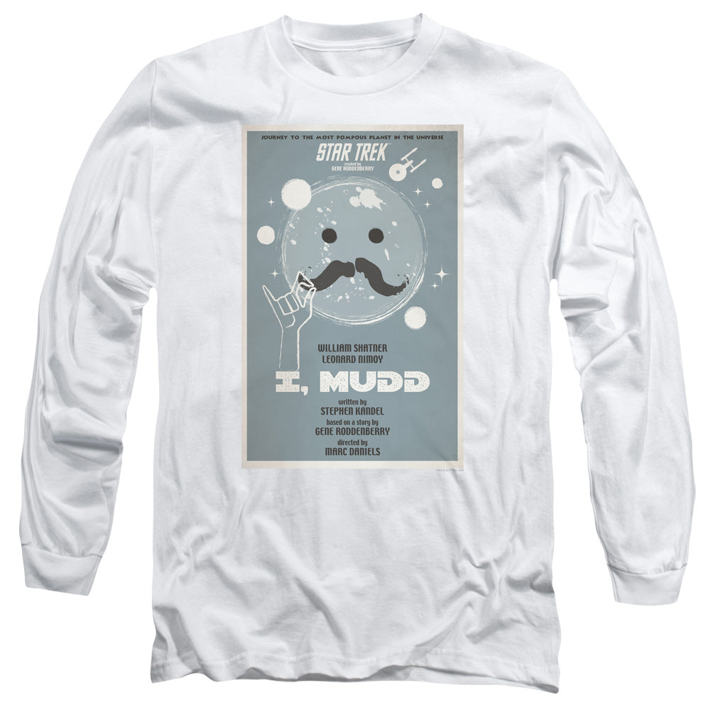 Star Trek Tos Episode 37 Mens Long Sleeve Shirt White Officially Licensed Officially Licensed