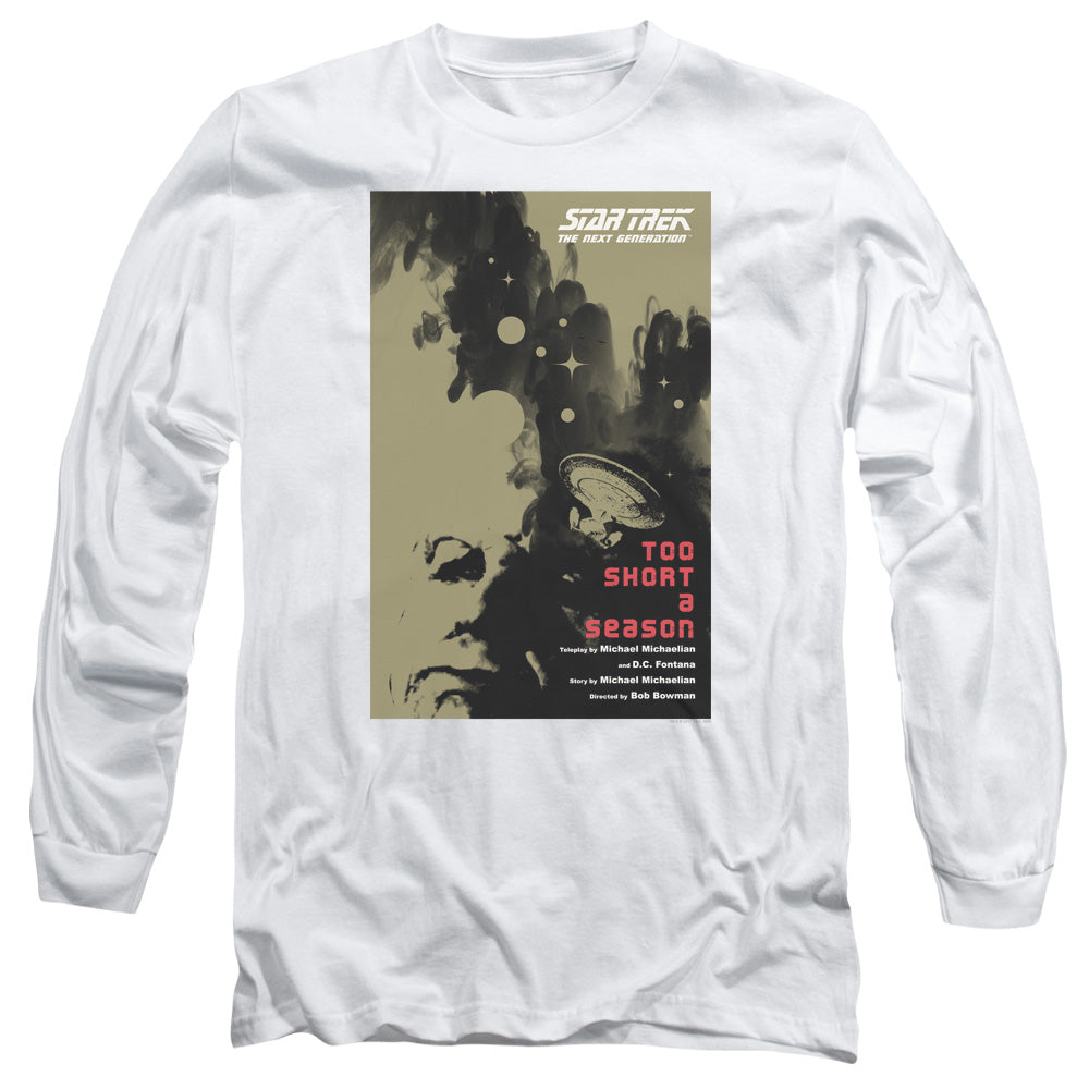 Star Trek Tng Season 1 Episode 16 Mens Long Sleeve Shirt White Officially Licensed Officially Licensed