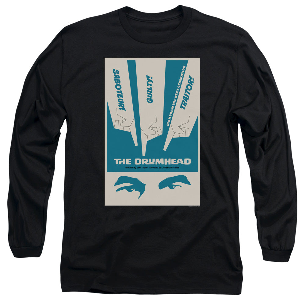 Star Trek Tng Season 4 Episode 21 Mens Long Sleeve Shirt Black Officially Licensed Officially Licensed