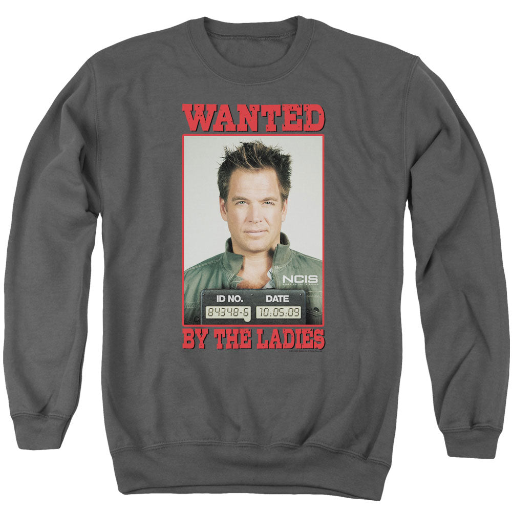 Ncis Wanted Mens Crewneck Sweatshirt Charcoal Officially Licensed