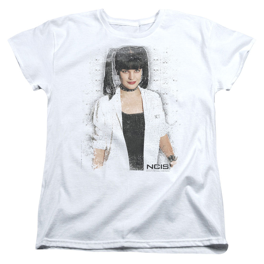 Ncis Abby Skulls Womens T Shirt White Officially Licensed