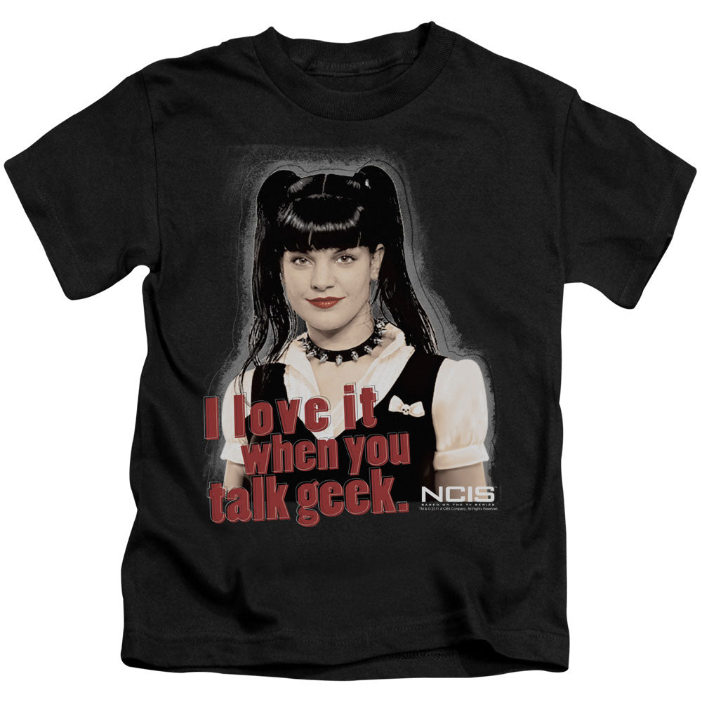 Ncis Geek Talk Juvenile Kids Youth T Shirt Black Officially Licensed