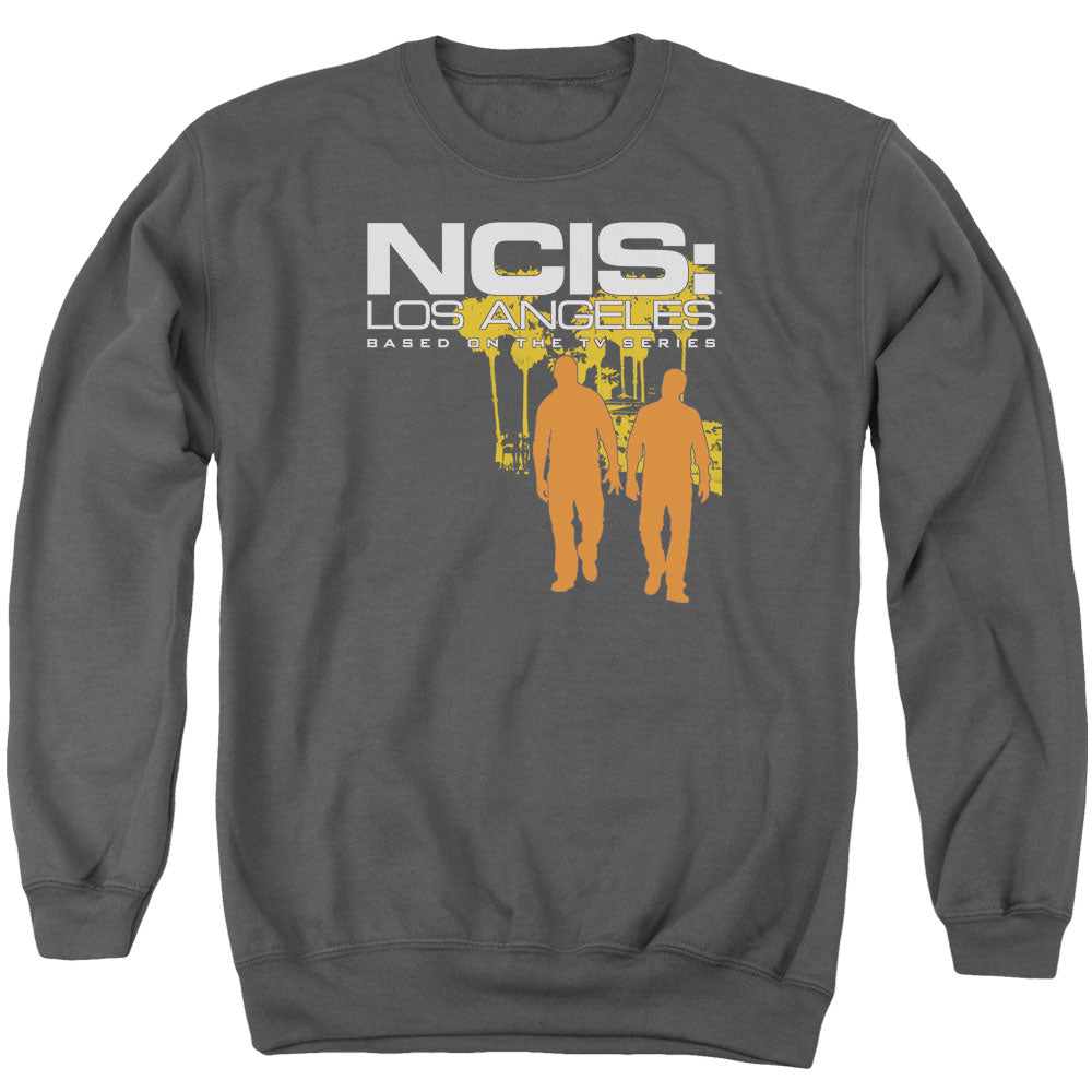 Ncis:la Slow Walk Mens Crewneck Sweatshirt Charcoal Officially Licensed