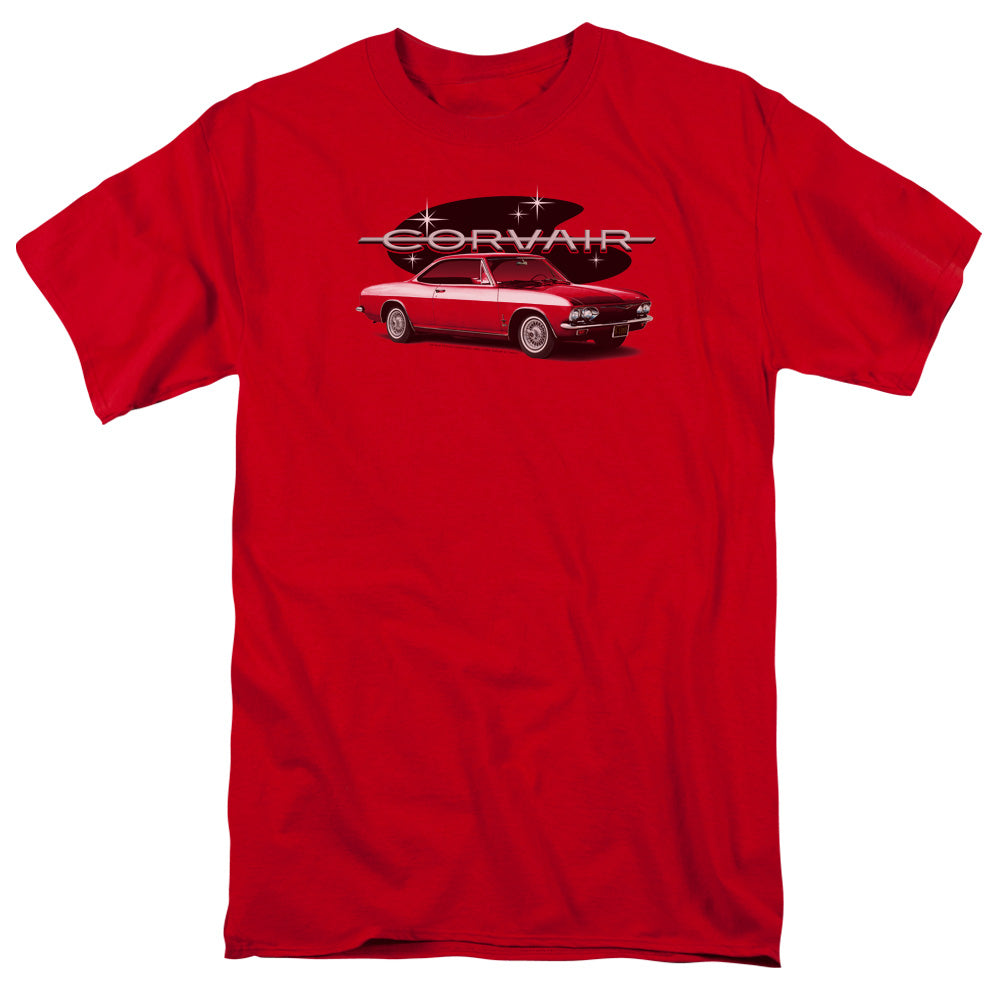 Chevrolet 65 Corvair Mona Spyda Coupe Mens T Shirt Red Officially Licensed