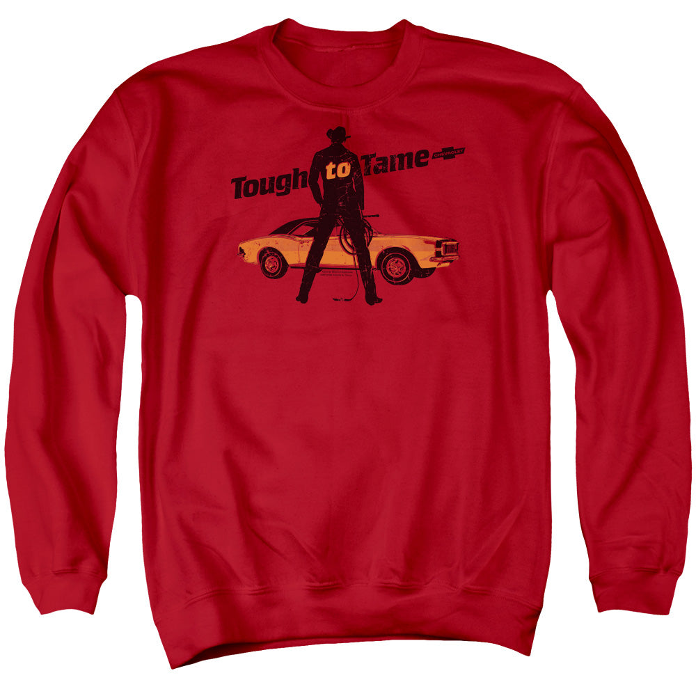 Chevrolet Tough To Tame Mens Crewneck Sweatshirt Red Officially Licensed