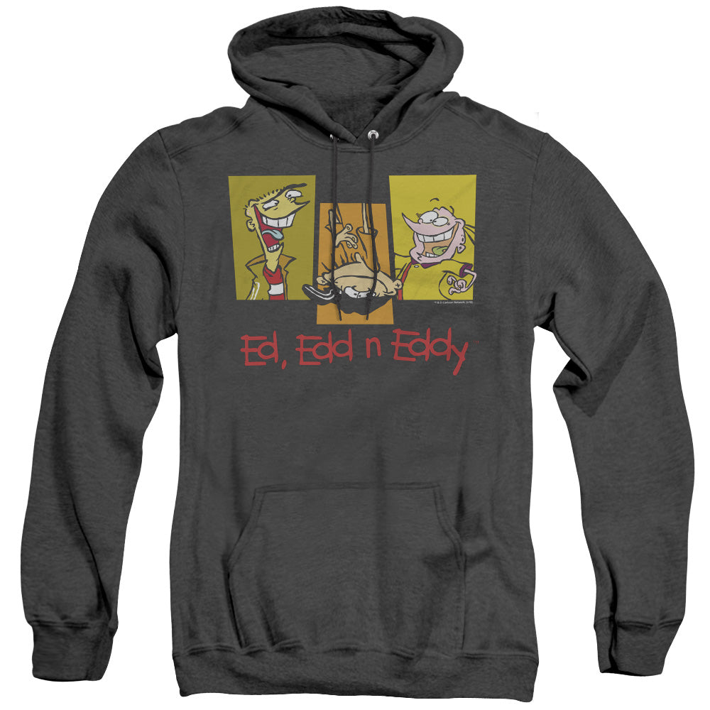 Ed Edd N Eddy 3 Eds Heather Mens Hoodie Black Officially Licensed
