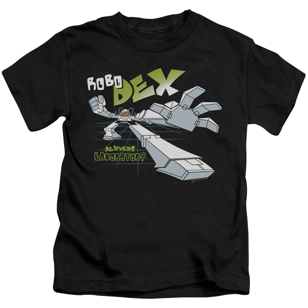 Dexters Laboratory Robo Dex Juvenile Kids Youth T Shirt Black Officially Licensed
