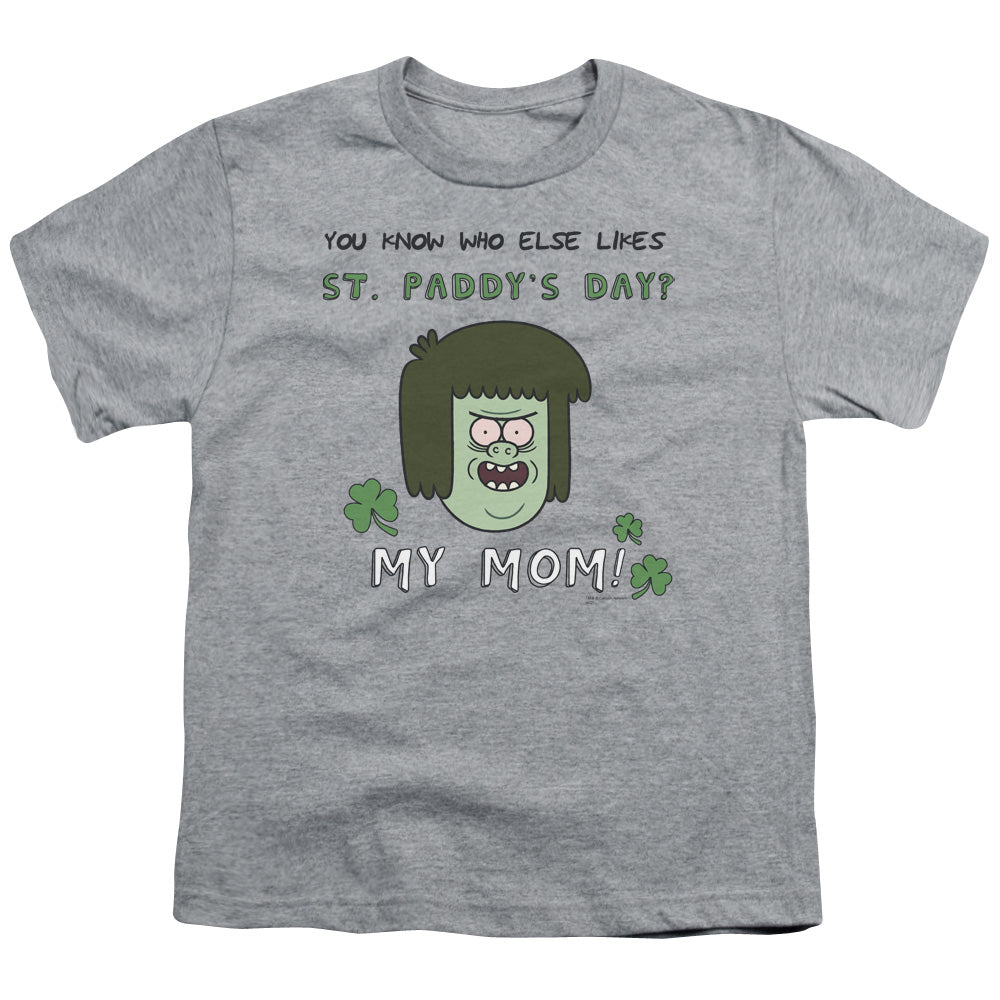 The Regular Show My Mom Kids Youth T Shirt Athletic Heather Officially Licensed