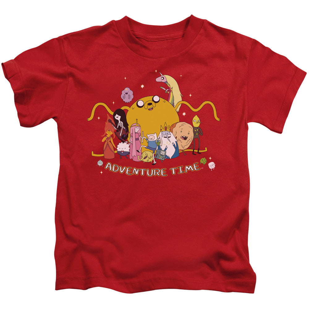 Adventure Time Outstretched Juvenile Kids Youth T Shirt Red Officially Licensed