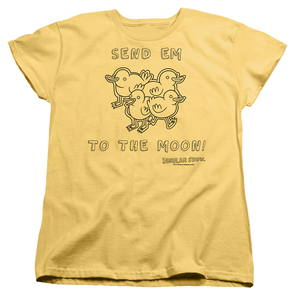 Regular Show Baby Ducks Womens T Shirt Banana Officially Licensed
