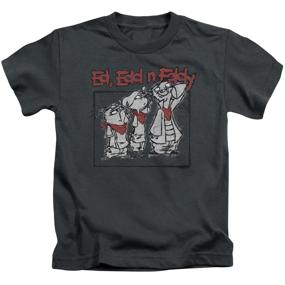 Ed Edd N Eddy Stand by Me Juvenile Kids Youth T Shirt Charcoal Officially Licensed