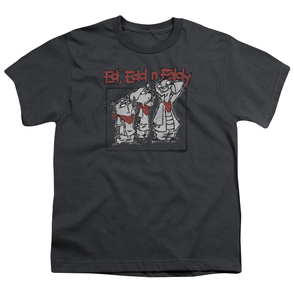 Ed Edd N Eddy Stand by Me Kids Youth T Shirt Charcoal Officially Licensed