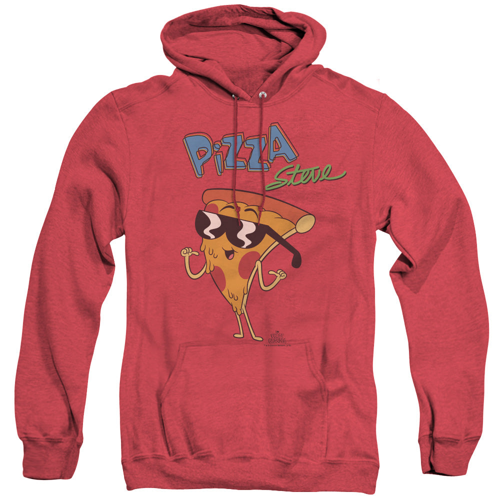 Uncle Grandpa Pizza Steve Heather Mens Hoodie Red Officially Licensed