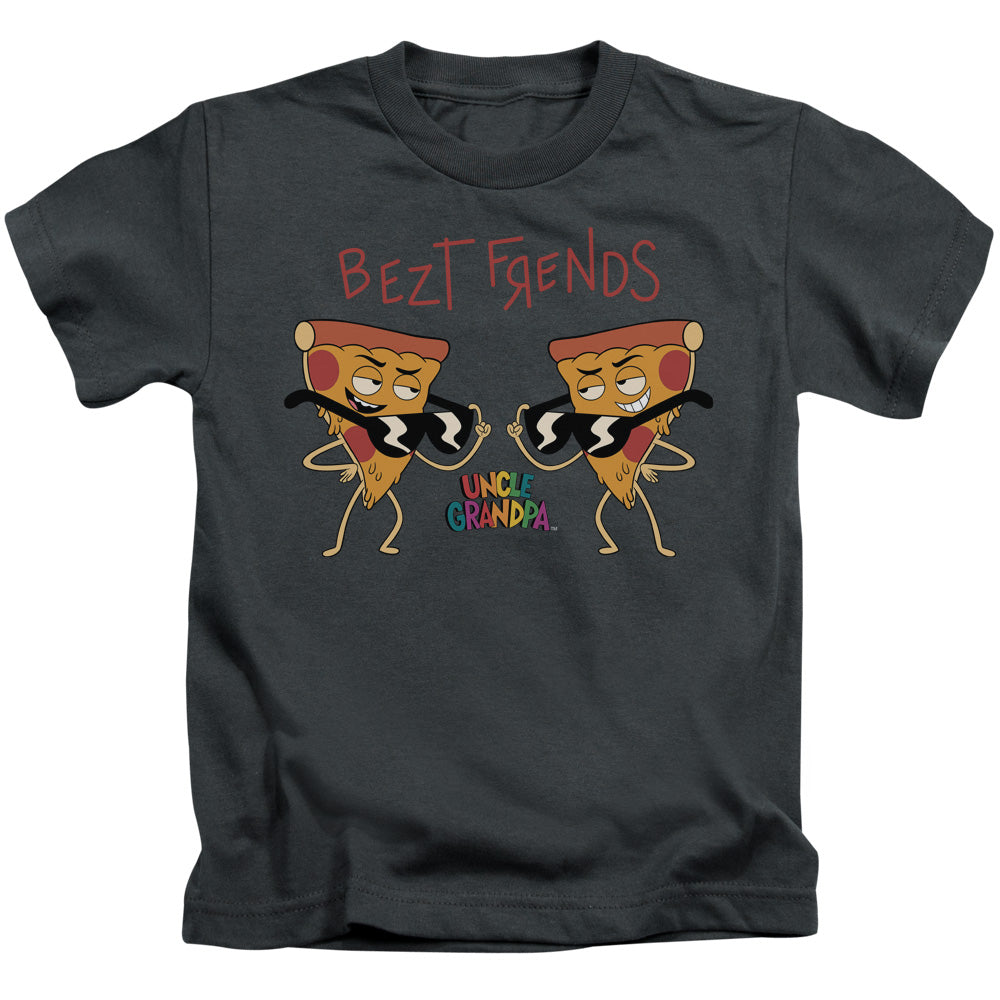 Uncle Grandpa Bezt Frends Juvenile Kids Youth T Shirt Charcoal Officially Licensed