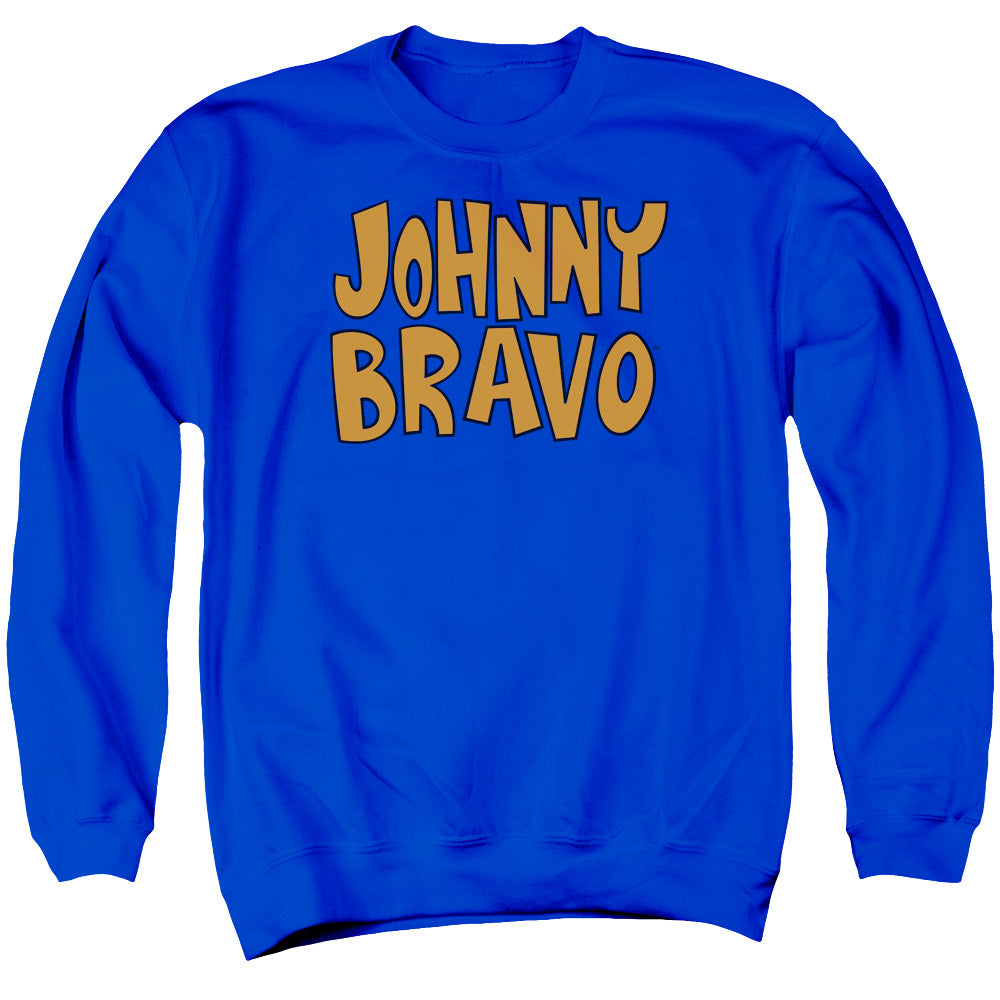 Johnny Bravo Jb Logo Mens Crewneck Sweatshirt Royal Blue Officially Licensed