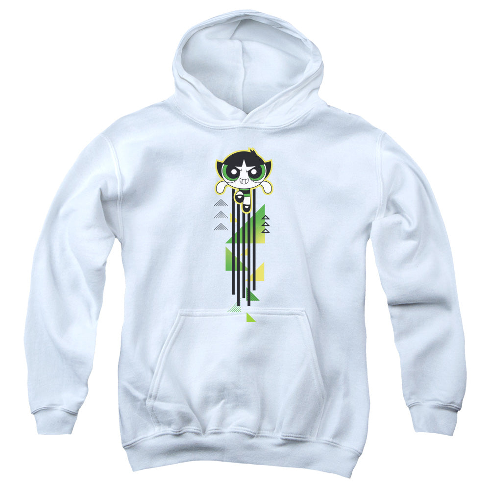 Powerpuff Girls Buttercup Streak Kids Youth Hoodie White Officially Licensed
