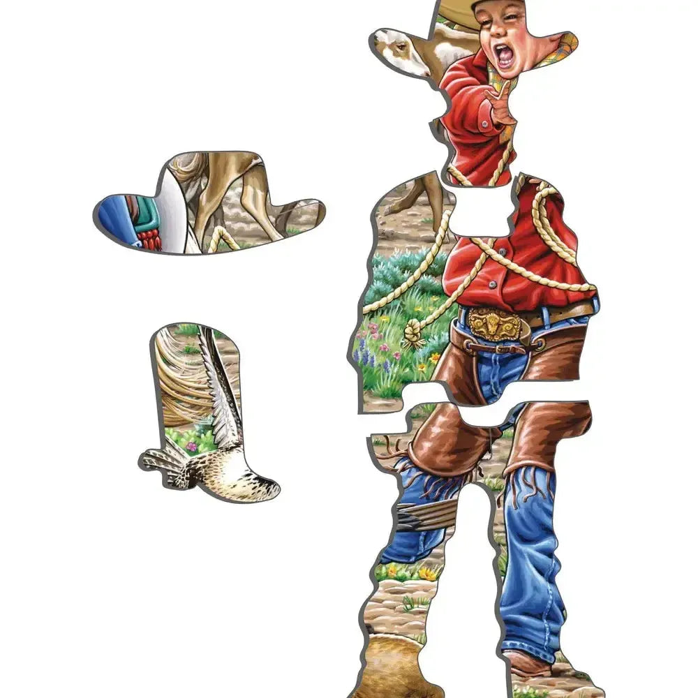 Cowgirl & Cowboy 38 Piece Tray Jigsaw Puzzle Larsen