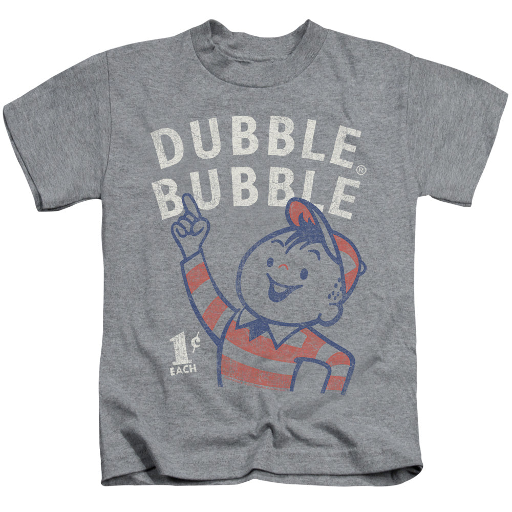 Dubble Bubble Pointing Juvenile Kids Youth T Shirt Athletic Heather (7) Officially Licensed