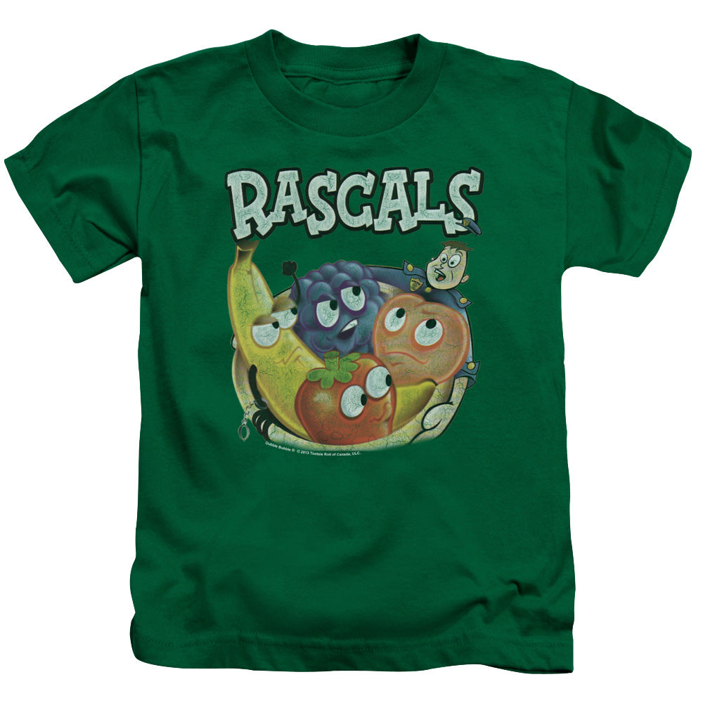 Dubble Bubble Rascals Juvenile Kids Youth T Shirt Kelly Green (7) Officially Licensed