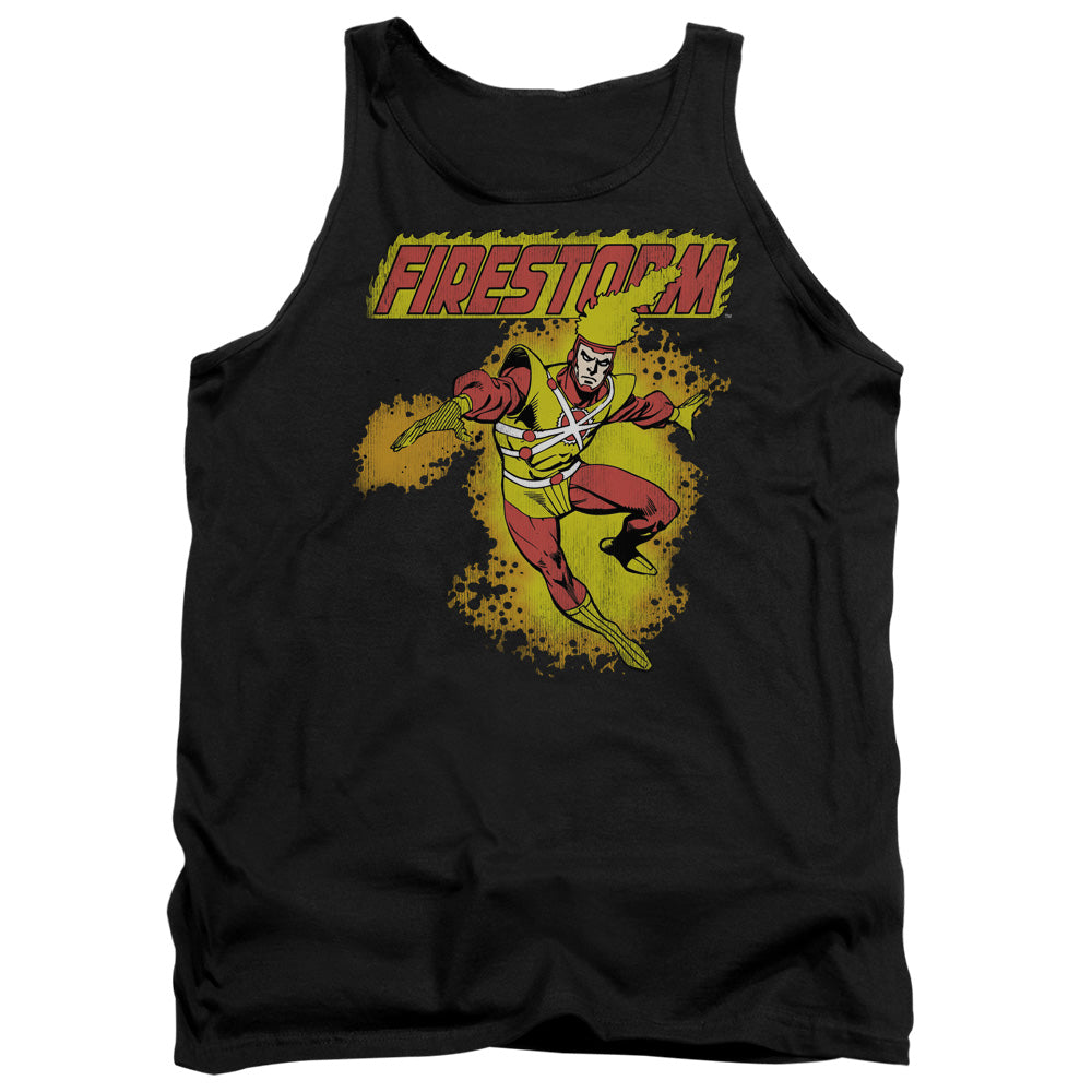 DC Comics Firestorm Mens Tank Top Shirt Black Officially Licensed