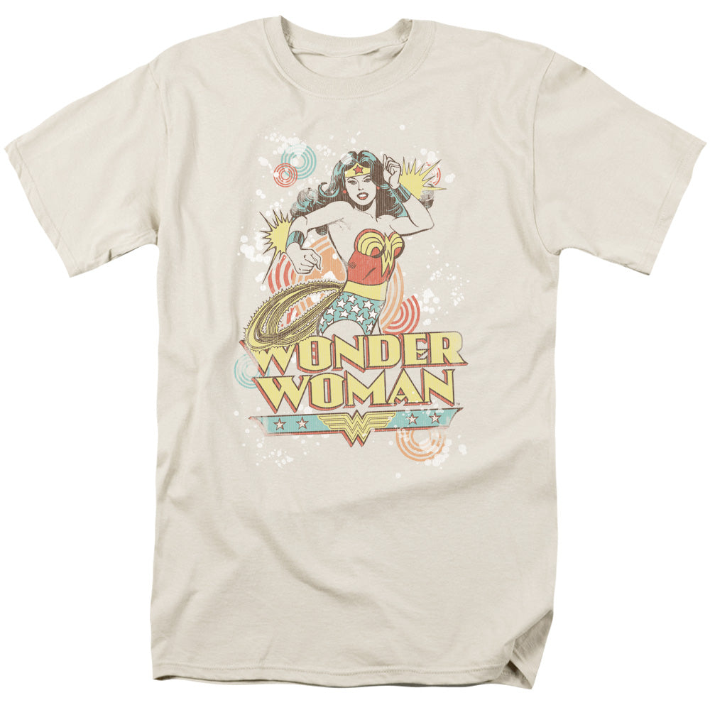 DC Comics Strength Mens T Shirt Cream Officially Licensed