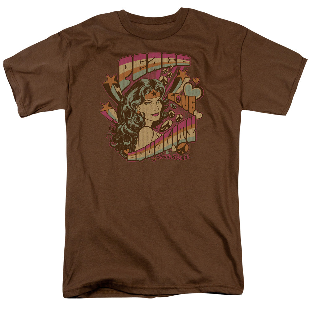 Dc Peace Mens T Shirt Coffee Officially Licensed
