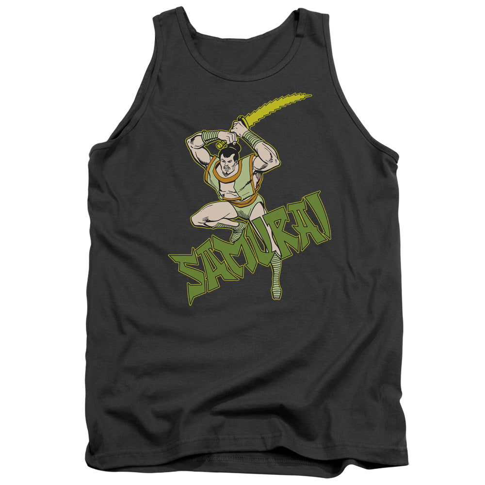 DC Comics Samurai Mens Tank Top Shirt Charcoal Officially Licensed