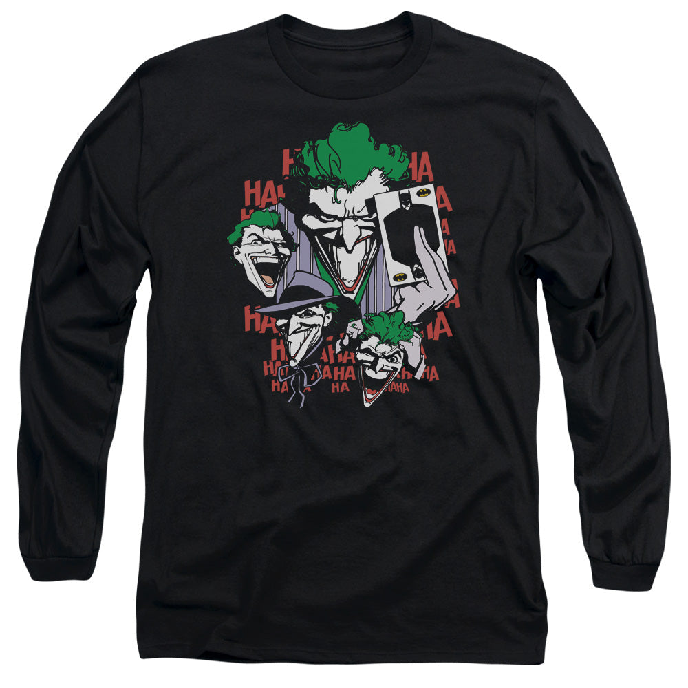 DC Comics Four of a Kind Mens Long Sleeve Shirt Black Officially Licensed