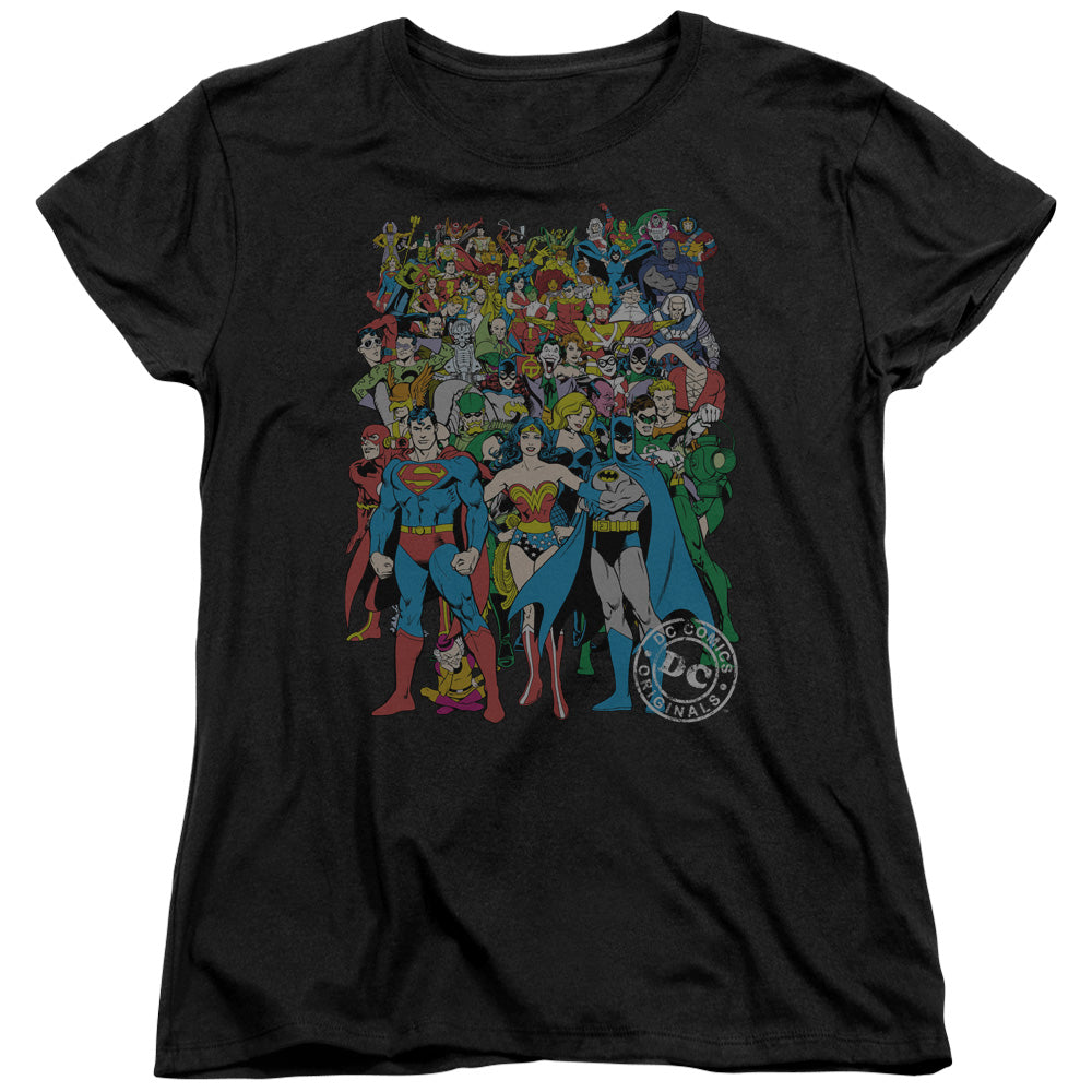 DC Comics Original Universe Womens T Shirt Black Officially Licensed