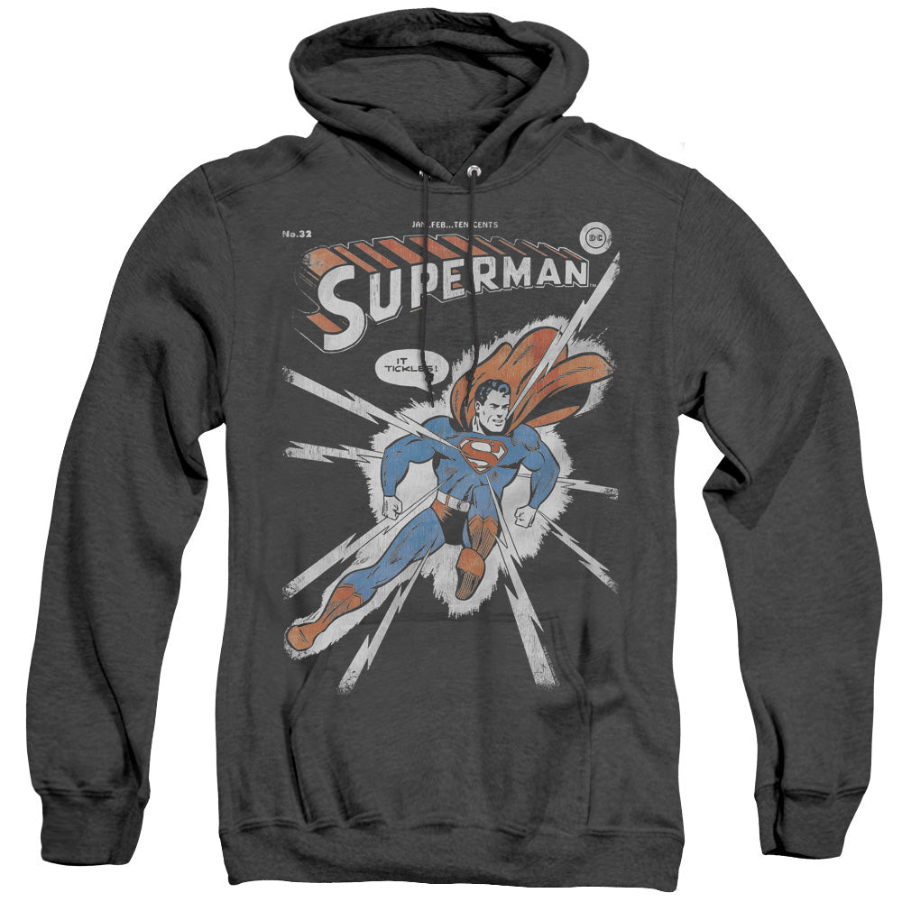 DC Comics Cover Me Heather Mens Hoodie Black Officially Licensed