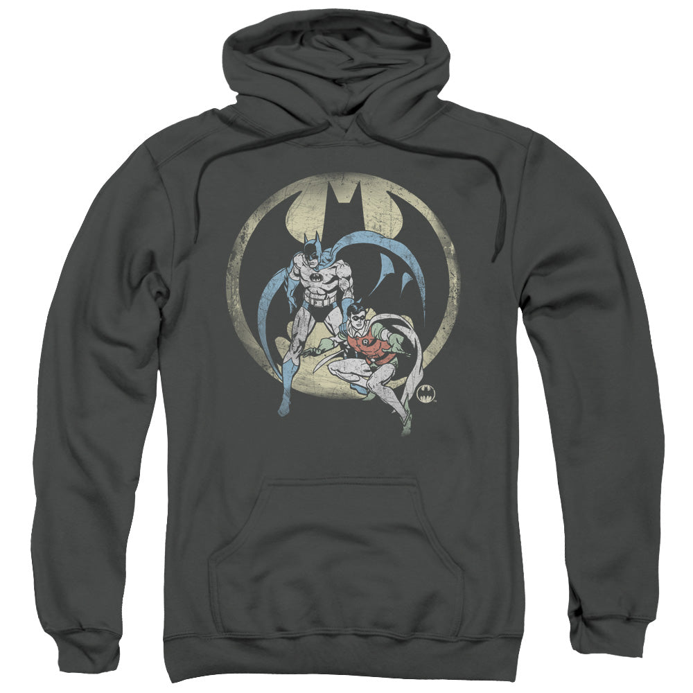 DC Comics Team Mens Hoodie Charcoal Officially Licensed